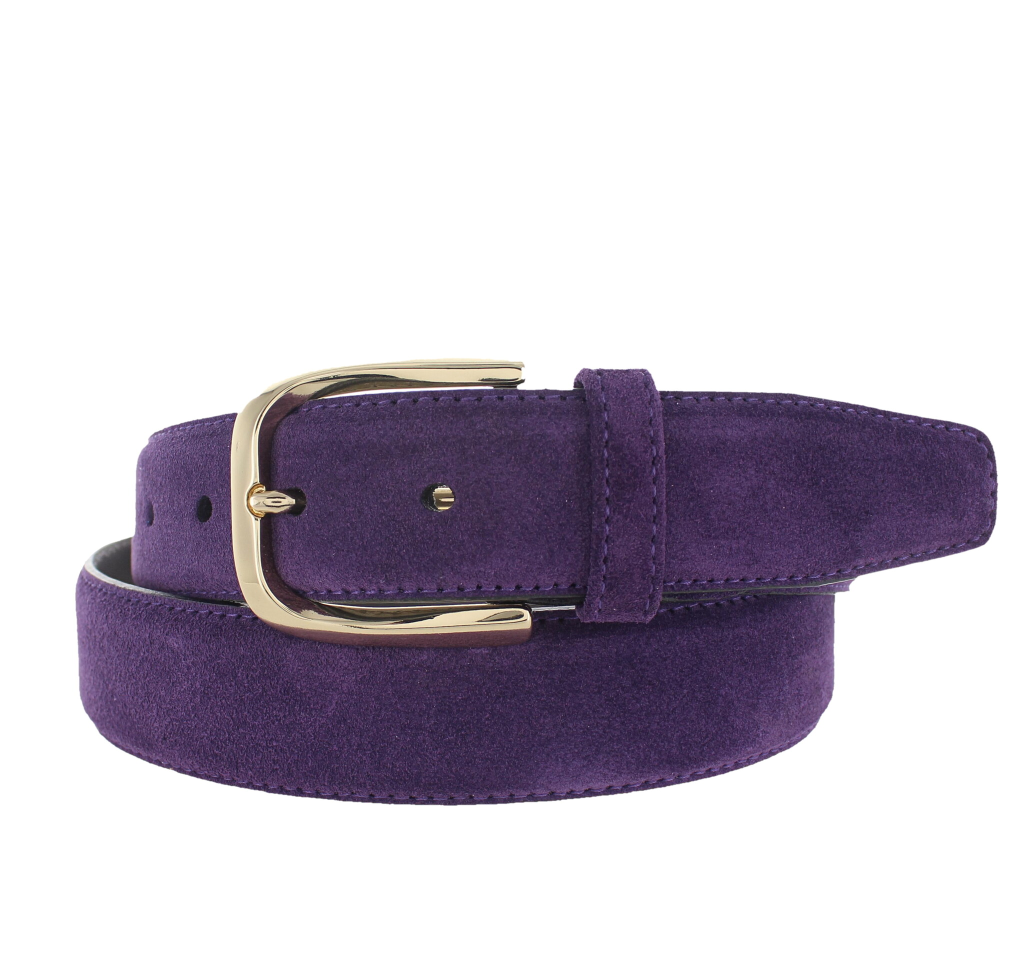 H.A.N Donna | Suède damesriem 3,5cm | Paars