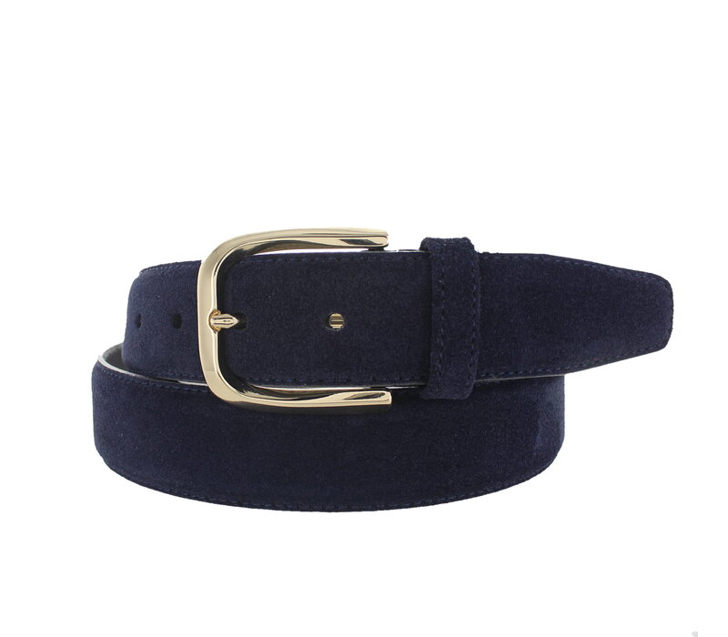 Donna | Suède dames riem | Blauw