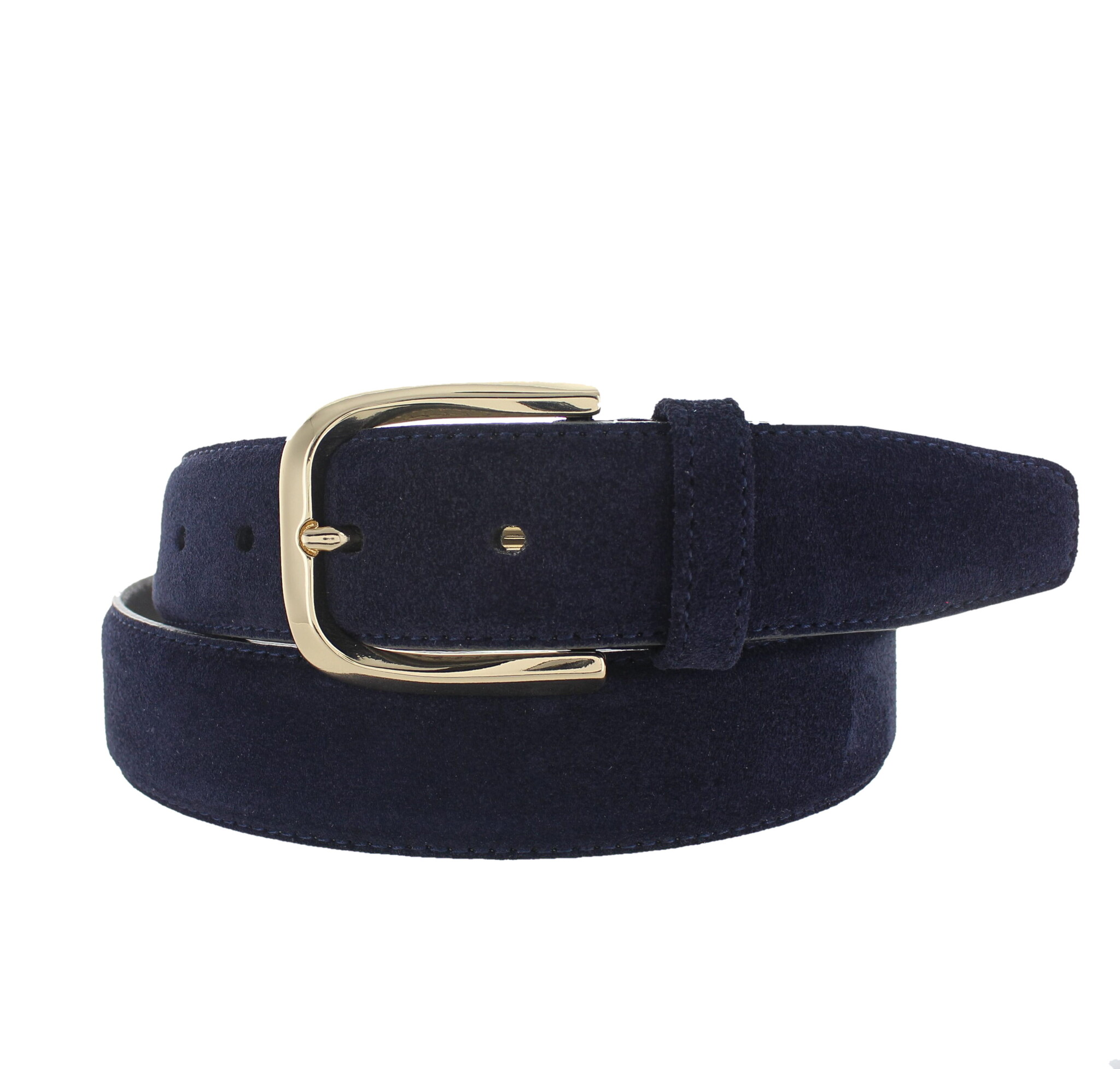 H.A.N Donna | Suède damesriem 3,5cm | Blauw