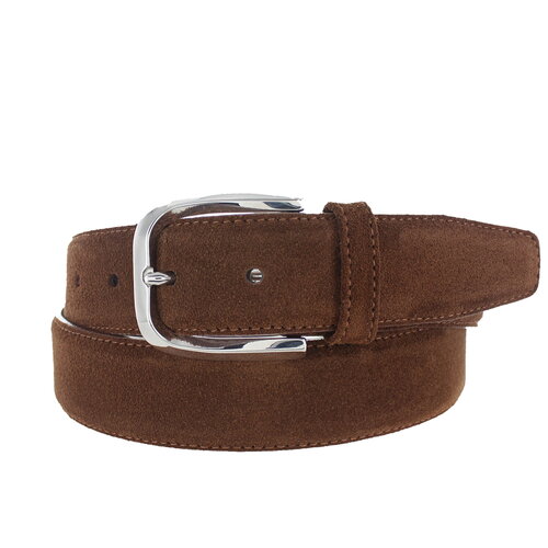  H.A.N. Donna | Suede damesriem 3,5cm | Bruin 