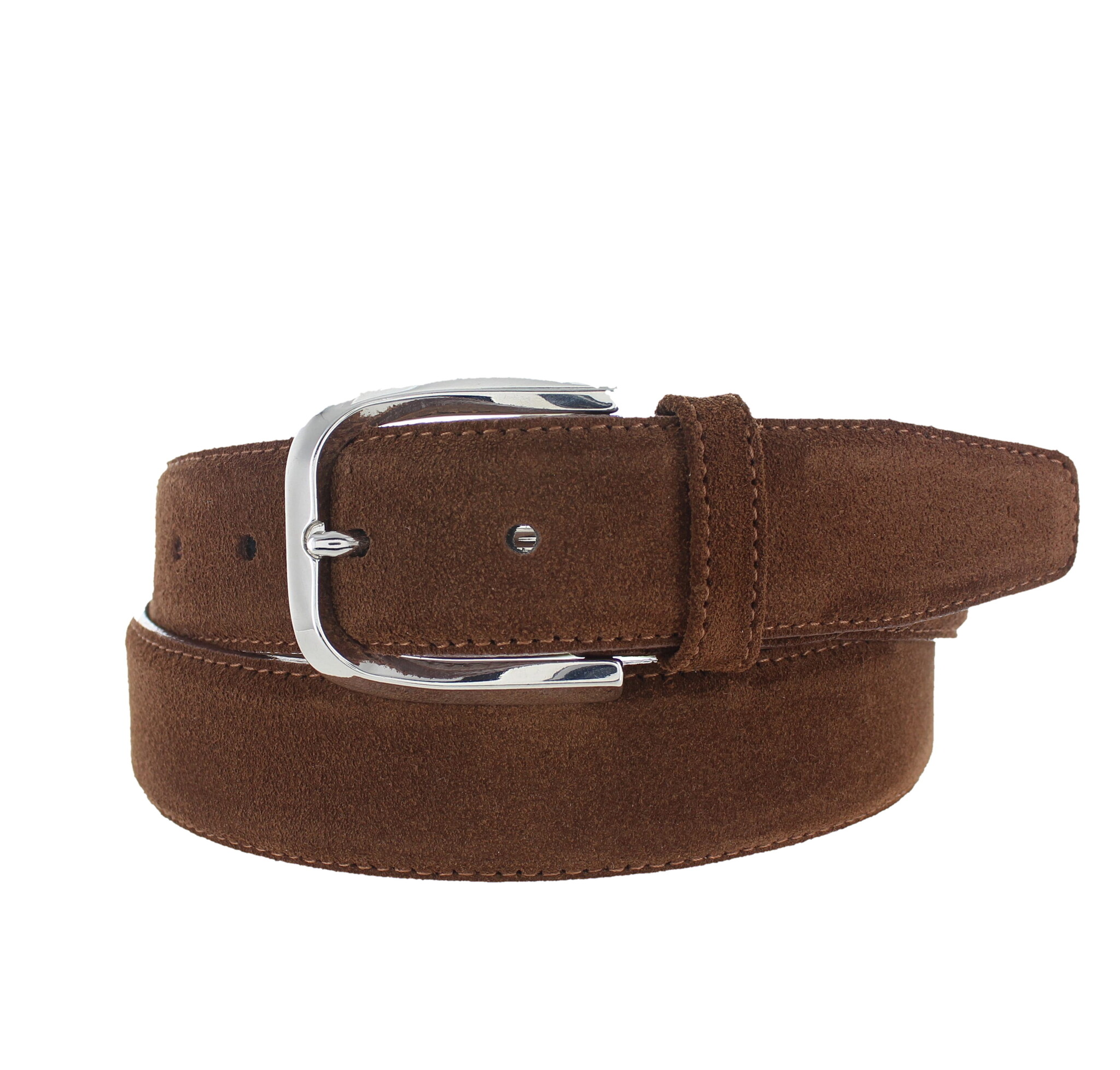 H.A.N Donna | Suède damesriem 3,5cm | Bruin
