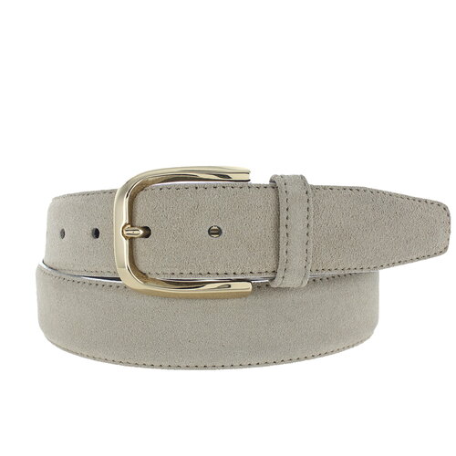  H.A.N. Donna | Suede damesriem 3,5cm | Beige 