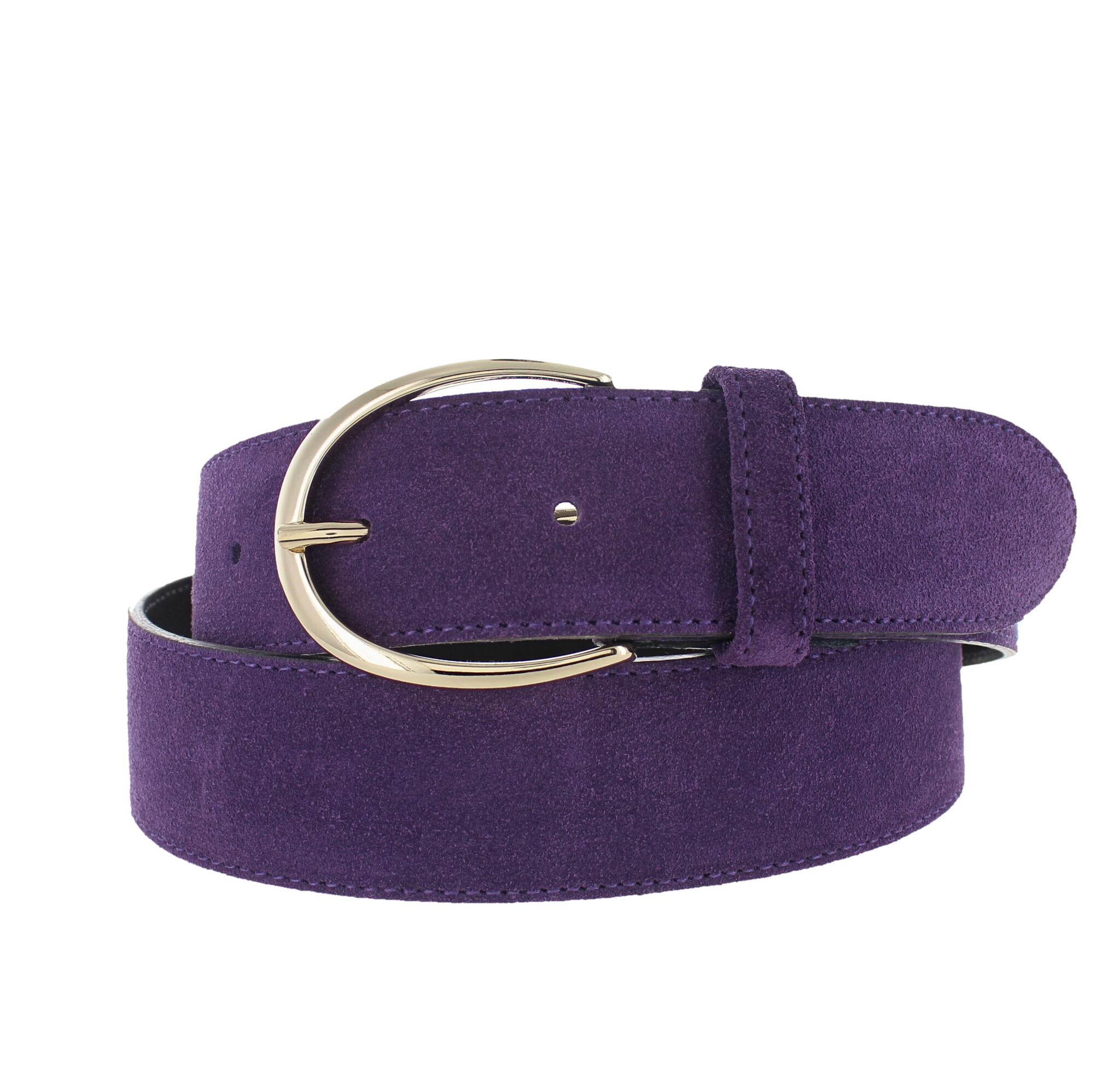 H.A.N Megan | Suède damesriem 4cm | Paars
