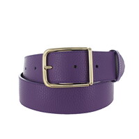 Fleur | Lederen damesriem 4cm | Paars