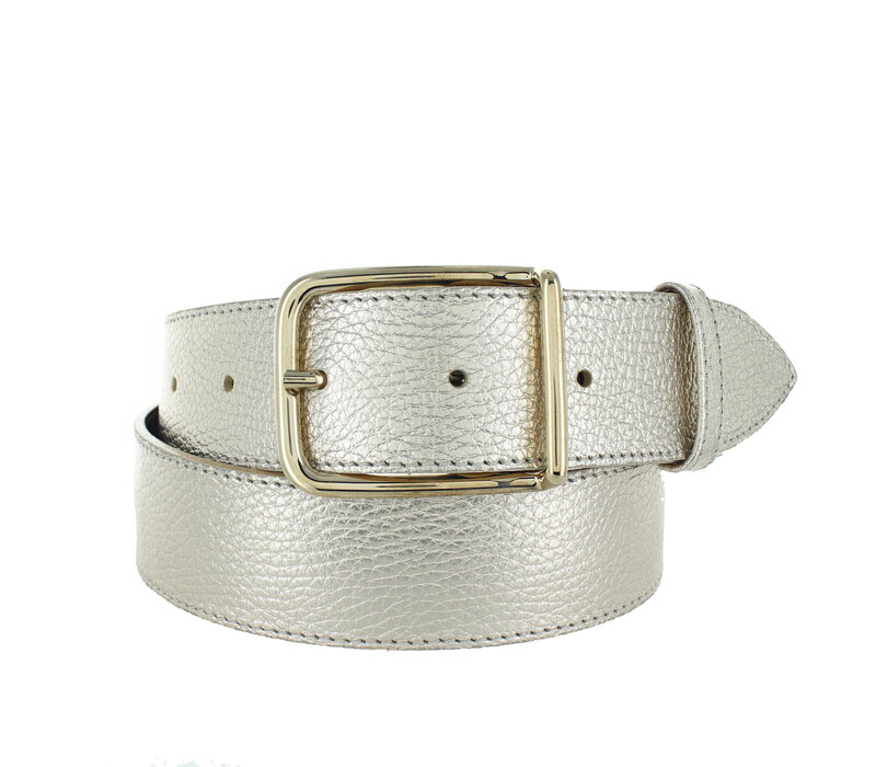 Fleur | Lederen damesriem 4cm | Light-Gold