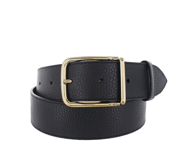 Fleur | Lederen damesriem 4cm | Zwart
