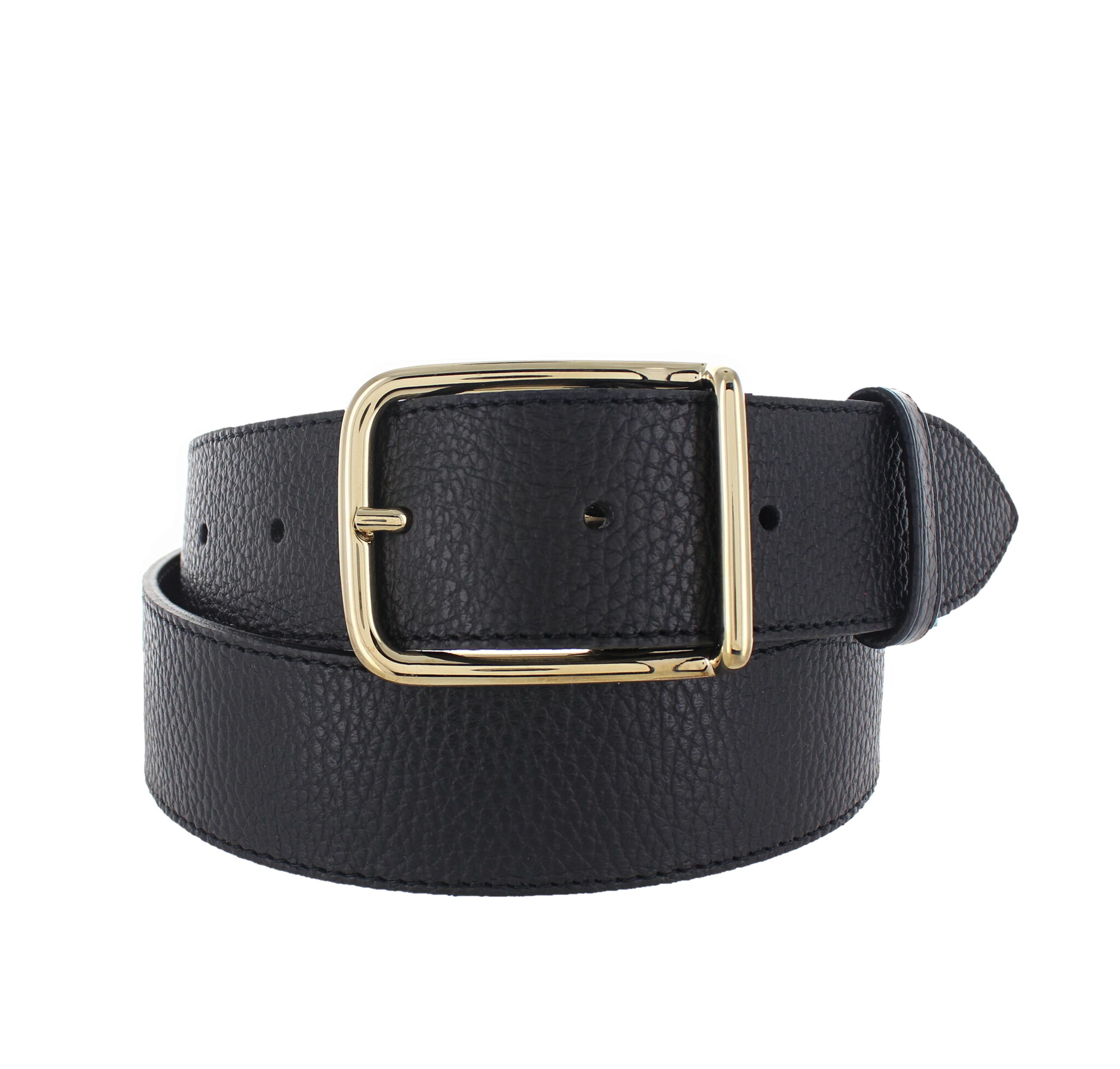H.A.N Fleur | Lederen damesriem 4cm | Zwart