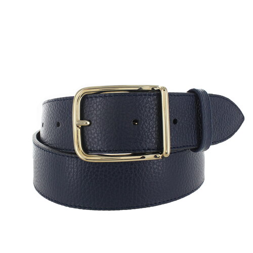  H.A.N. Fleur | Lederen damesriem 4cm | Donkerblauw 