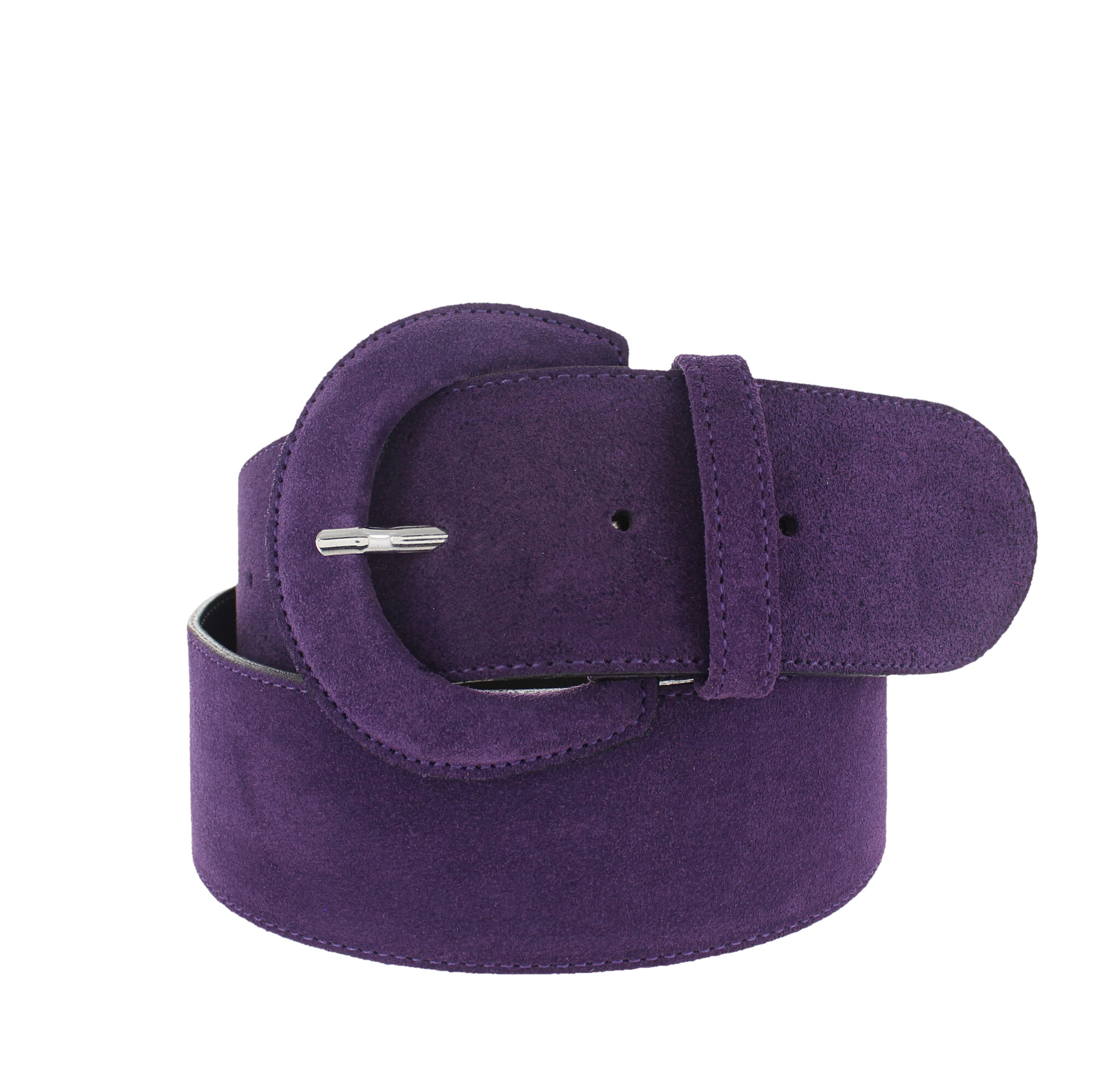 H.A.N Alice | Suède brede damesriem 6cm | Paars
