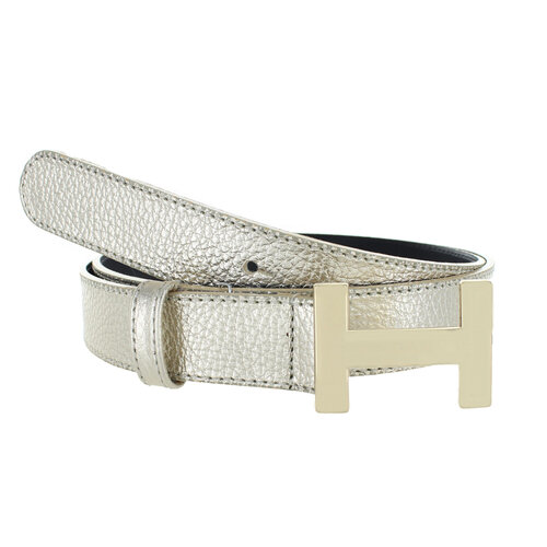  H.A.N. Madeleine | Lederen damesriem 3cm | Light-Gold 