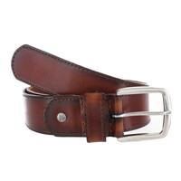 Maxim | Lederen jeansriem 4,5cm | Cognac