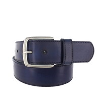 Maxim | Lederen jeansriem 4,5cm | Blauw