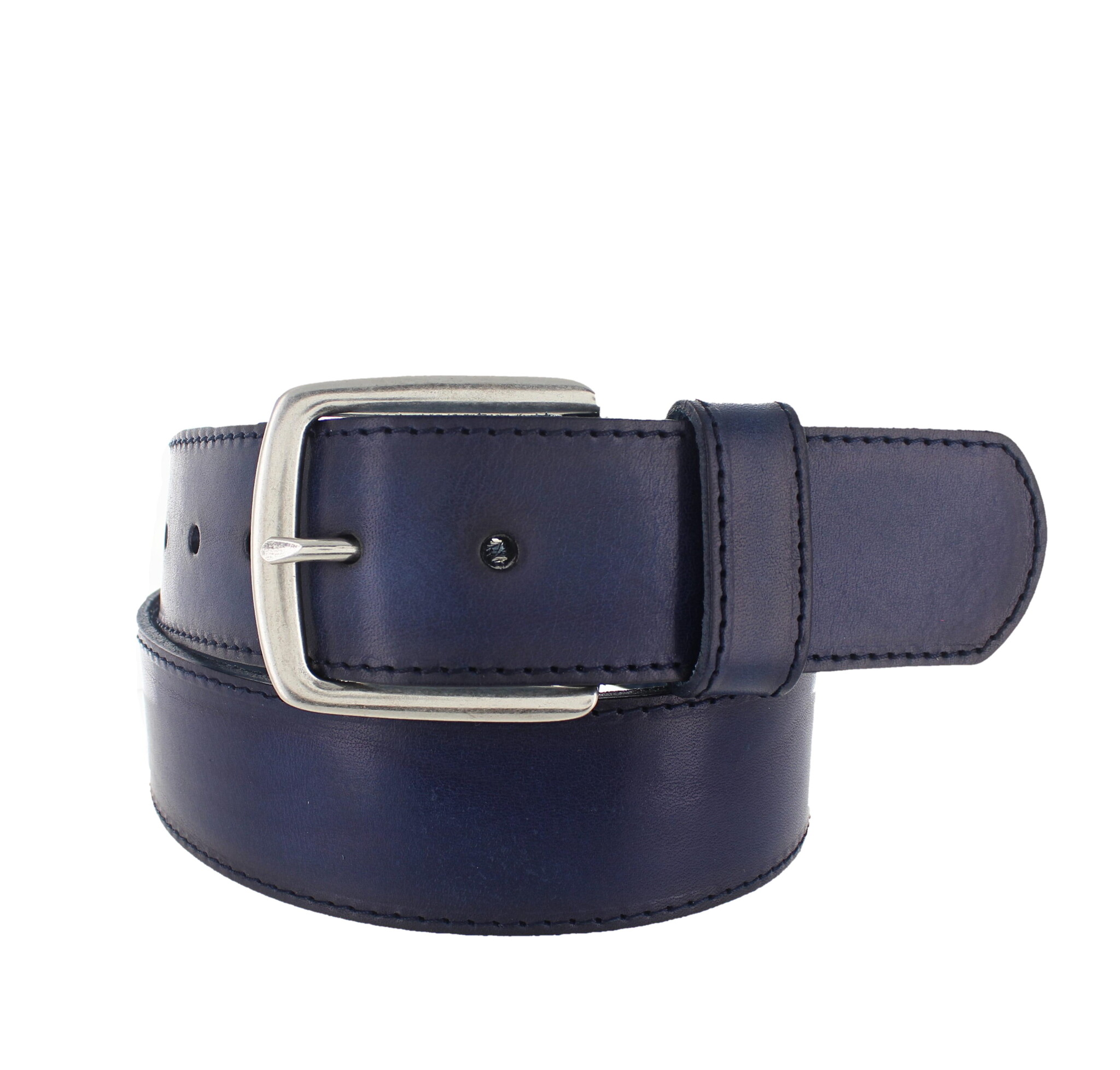 JOB86 Maxim | Lederen jeansriem 4,5cm | Blauw