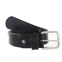 Maxim | Lederen jeansriem 4,5cm | Zwart