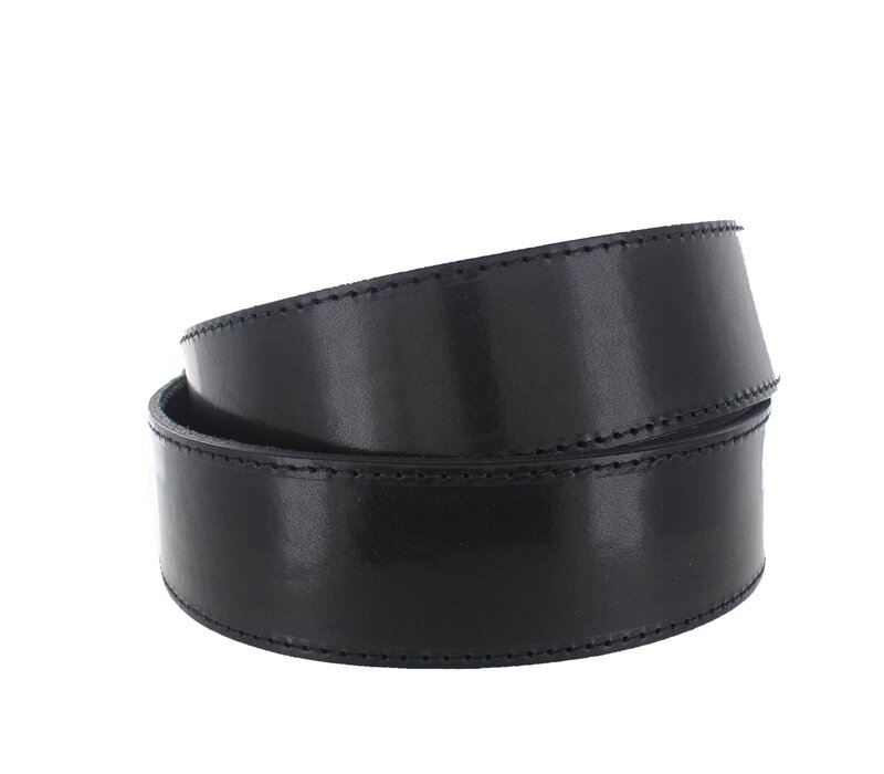 Maxim | Lederen jeansriem 4,5cm | Zwart