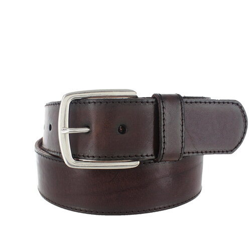  JOB86 Maxim | Lederen jeansriem 4,5cm | Donkerbruin 