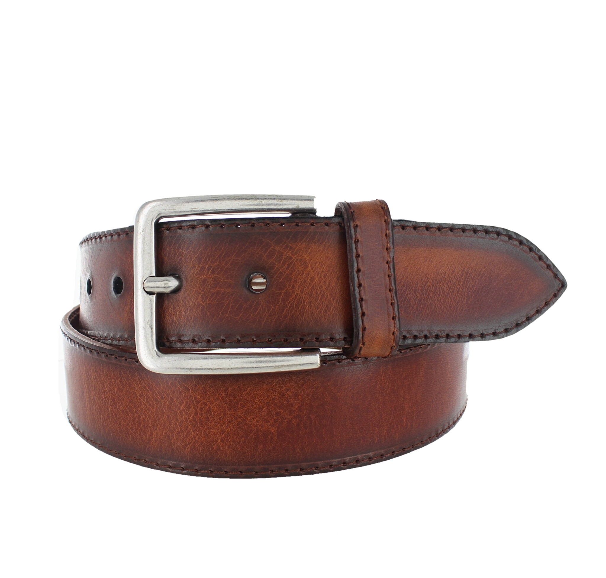 JOB86 Lucio | Heren jeansriem 4cm | Cognac