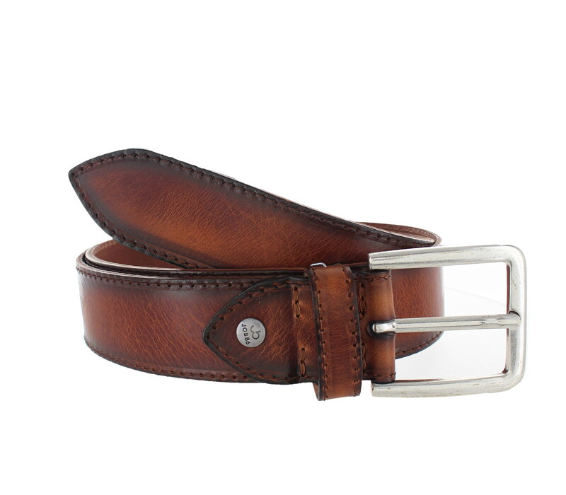 Lucio | Heren jeansriem 4cm | Cognac