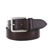 Lucio | Heren jeansriem 4cm | Donkerbruin