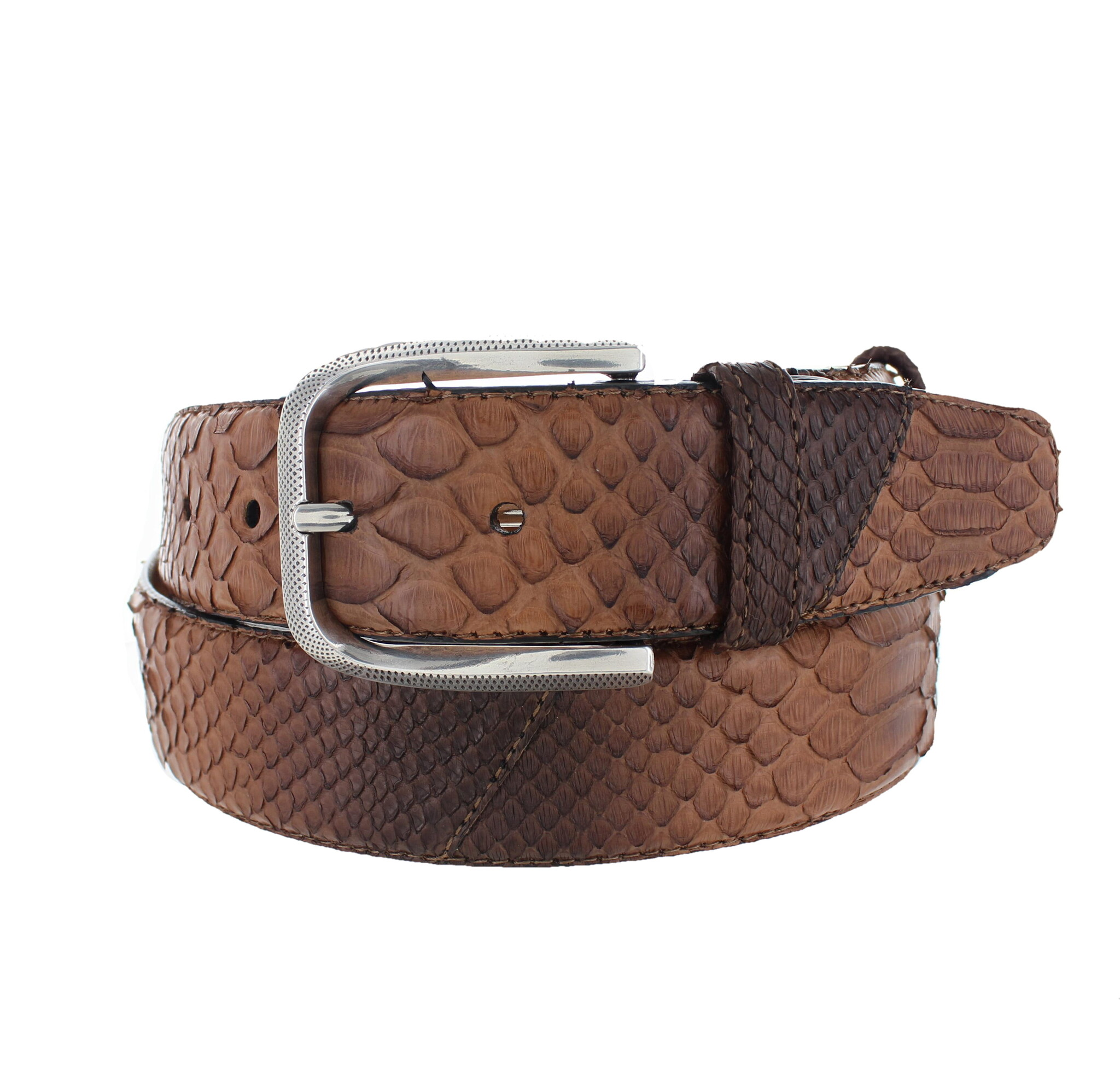 JOB86 Exclusieve python riem 4cm | Curry bruin