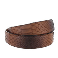 Exclusieve python riem 4cm | Curry bruin