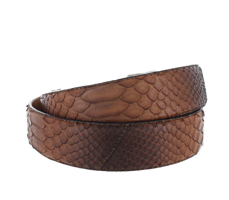 Exclusieve python riem 4cm | Curry bruin