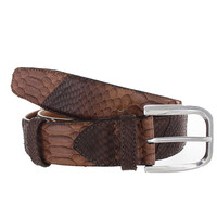 Exclusieve python riem 4cm | Curry bruin