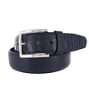 JOB86 Struisvogel lederen riem | Blauw