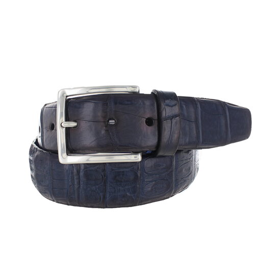  JOB86 Kaaiman fuscus krokodillen riem | Blauw 