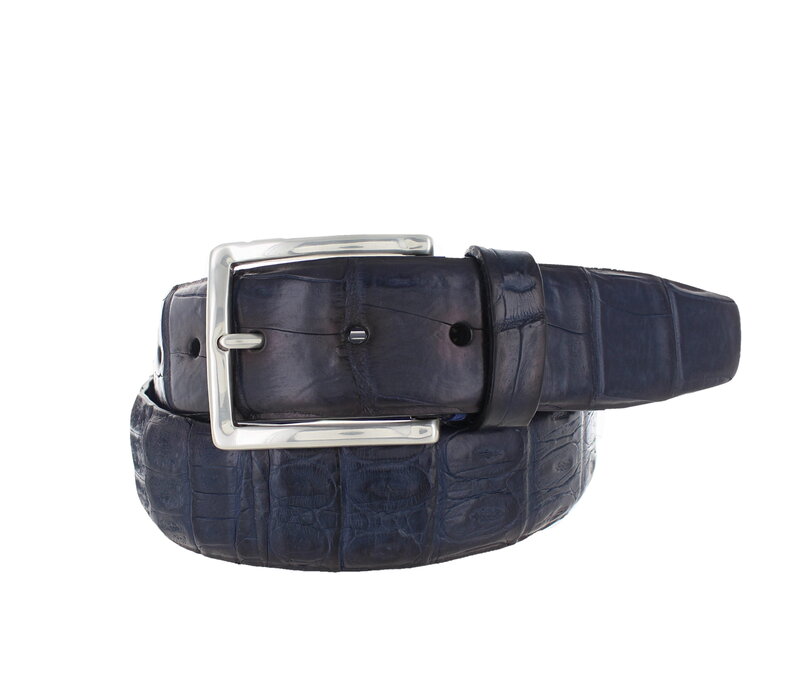 Kaaiman fuscus krokodillen riem | Blauw