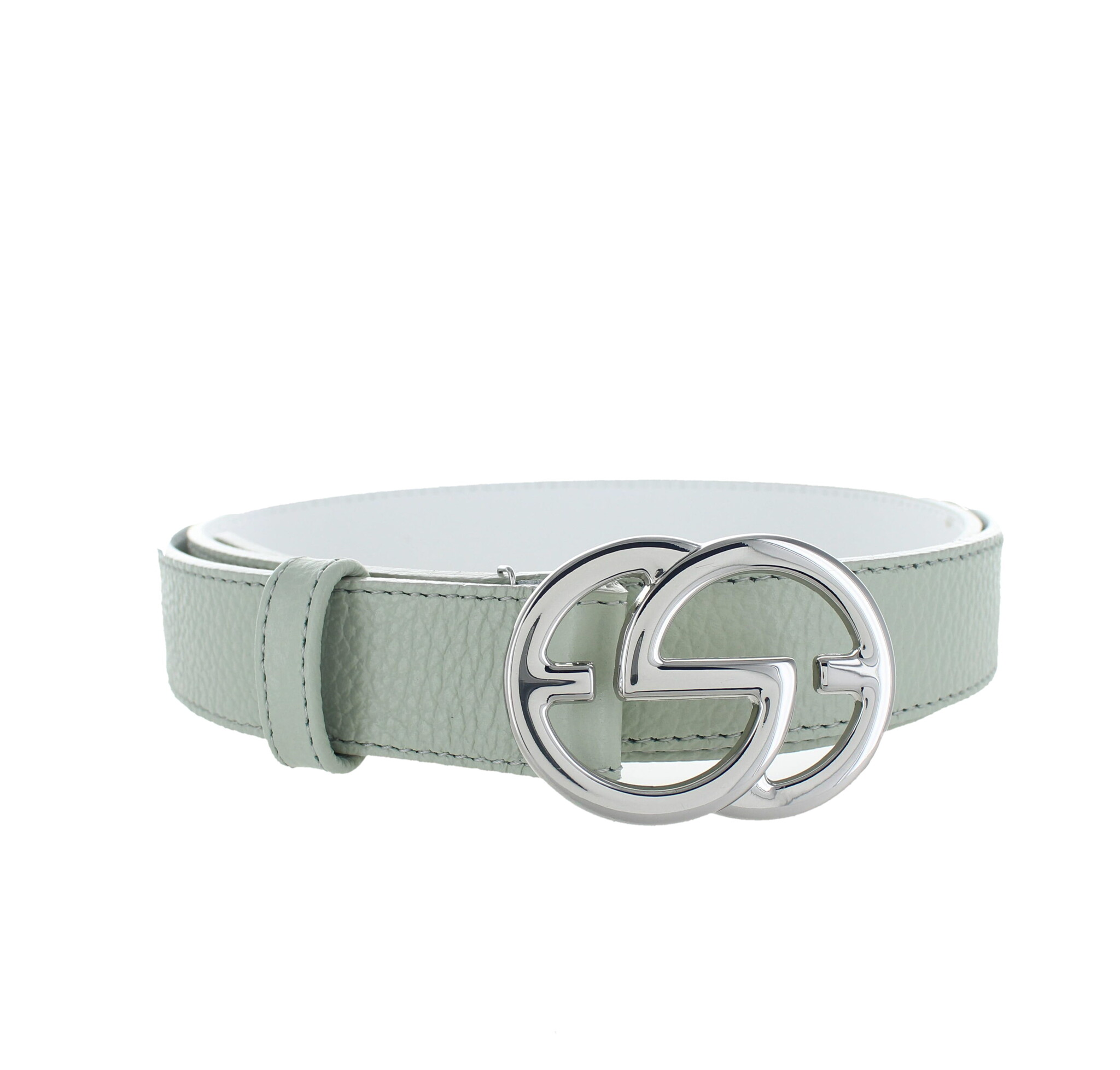H.A.N Chloé | Leren damesriem 3cm | Mintgroen
