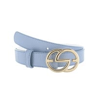 Chloé  | Leren damesriem 3cm | Lichtblauw