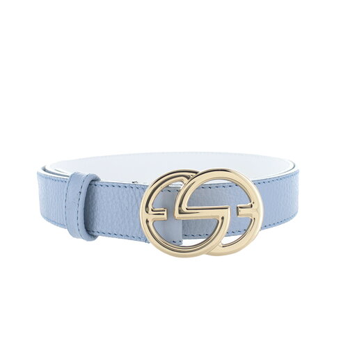  H.A.N. ChloÃ«  | Leren damesriem 3cm | Lichtblauw 