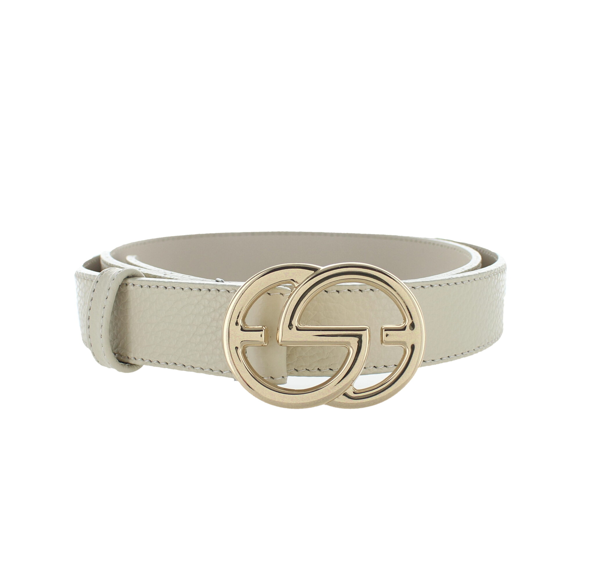 H.A.N Chloé | Leren damesriem 3cm | Beige