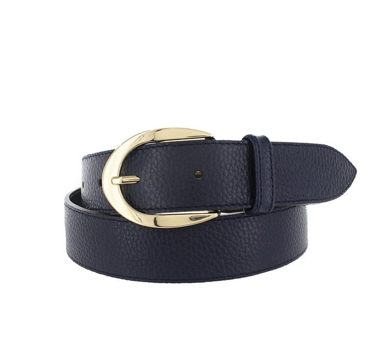 Zola | Damesriem 3,5cm | Donkerblauw