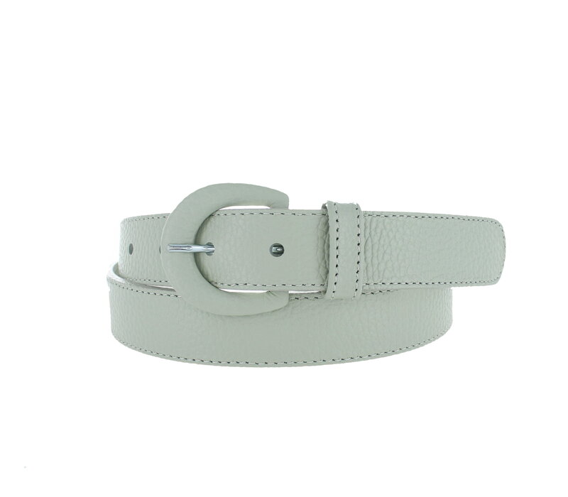 Cecile | Leren ceintuur 3cm | Mintgroen