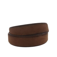 Paolo | Premium suède riem 4cm | Bruin