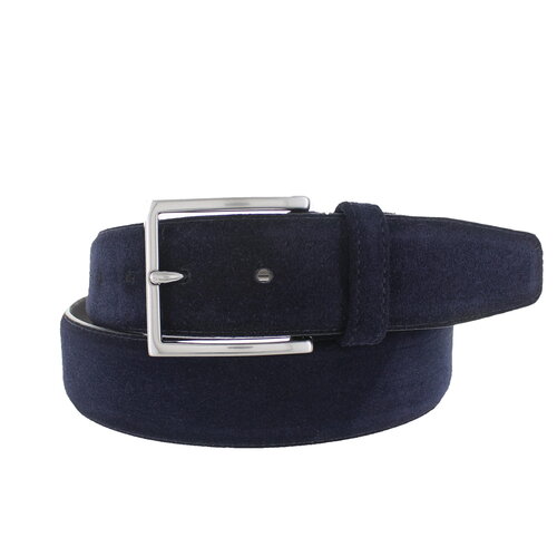  JOB86 Paolo | Premium Suede riem 4cm | Donkerblauw 