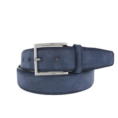  JOB86 Paolo | Premium Suede riem 4cm | Lichtblauw 