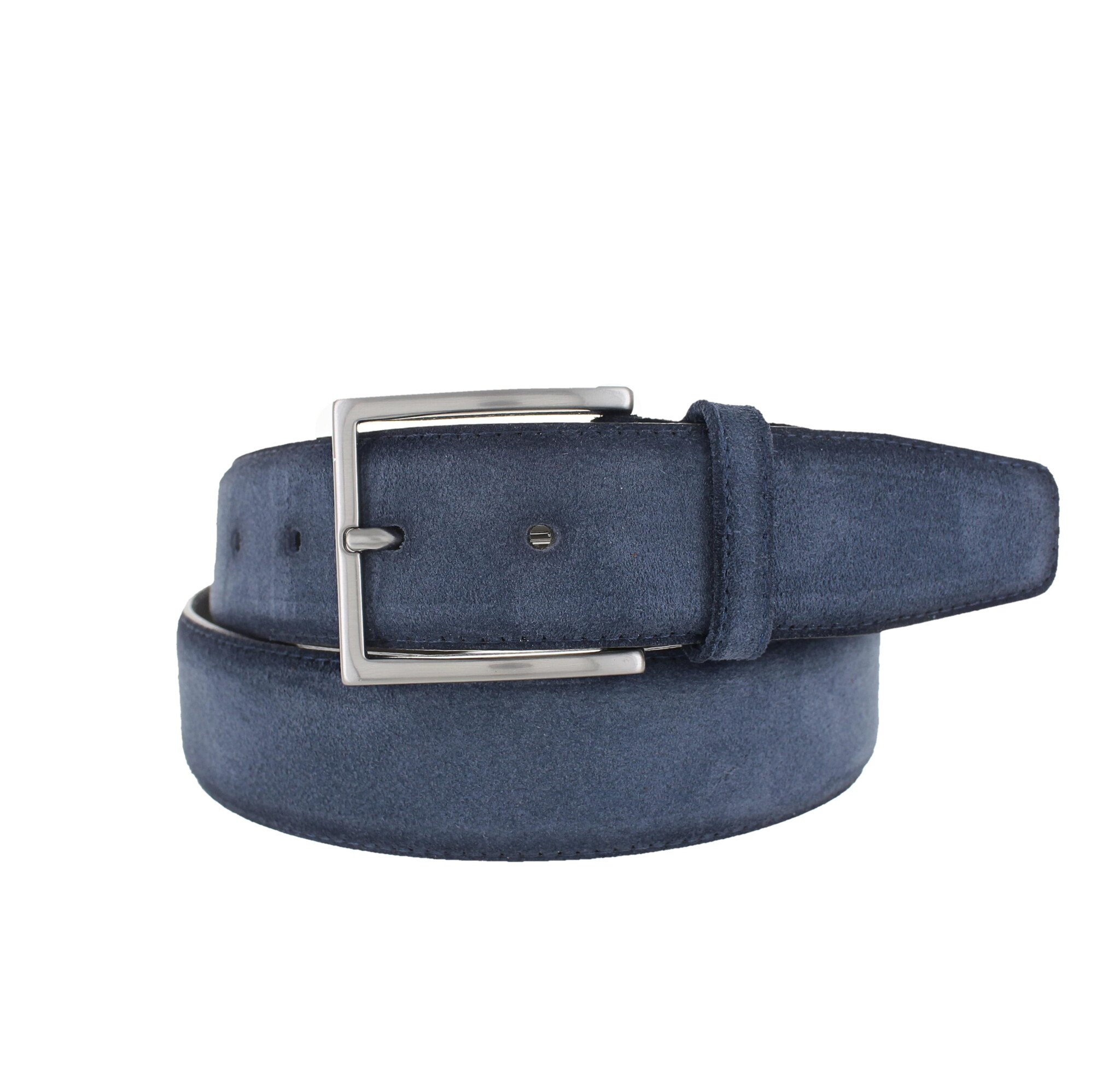 JOB86 Paolo | Premium suède riem 4cm | Lichtblauw