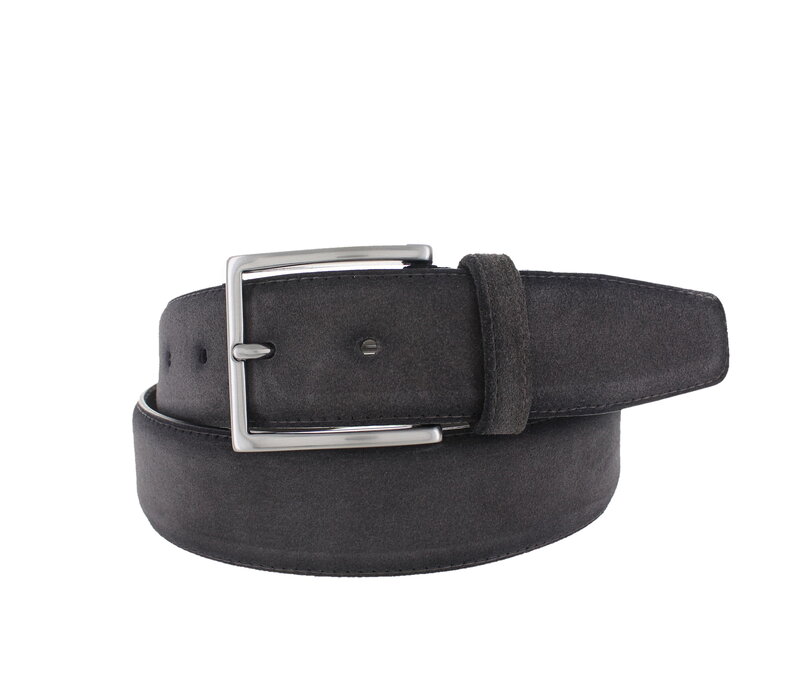 Paolo | Premium suède riem 4cm | Antraciet