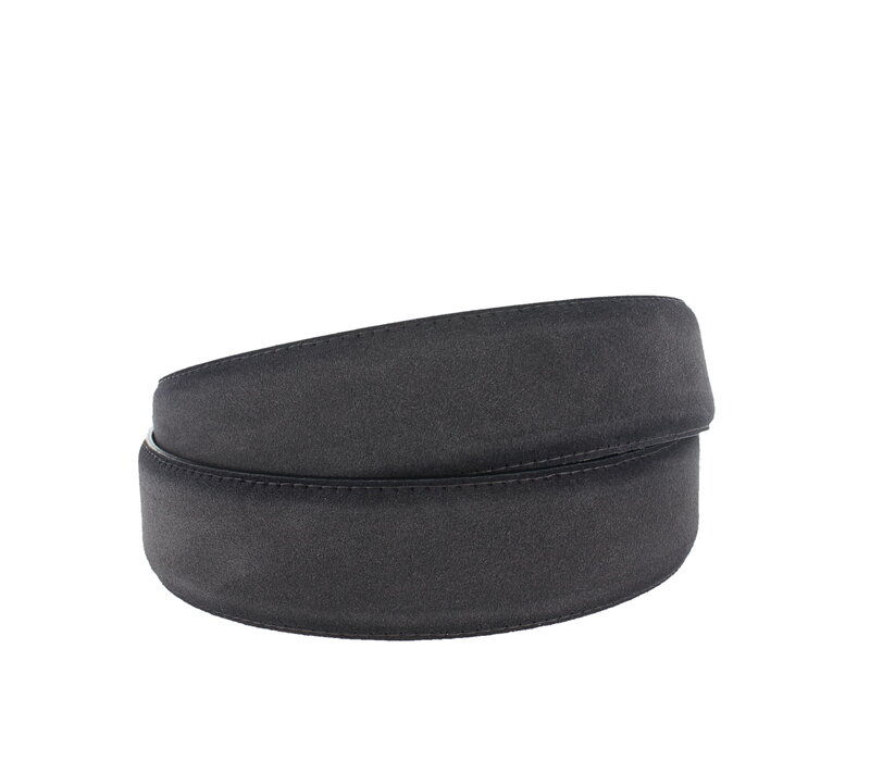Paolo | Premium suède riem 4cm | Antraciet