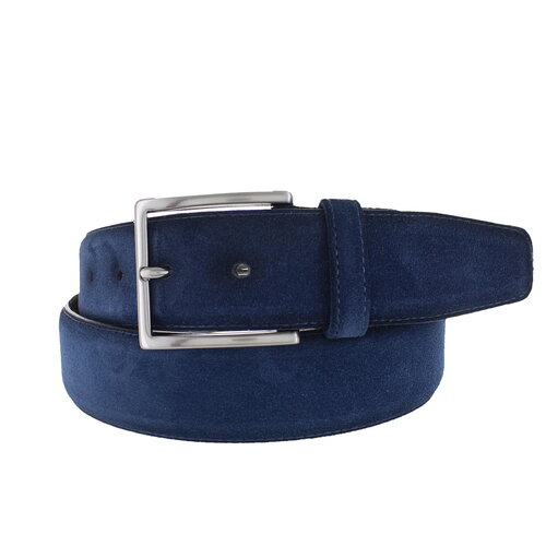  JOB86 Paolo | Premium Suede riem 4cm | Blauw 