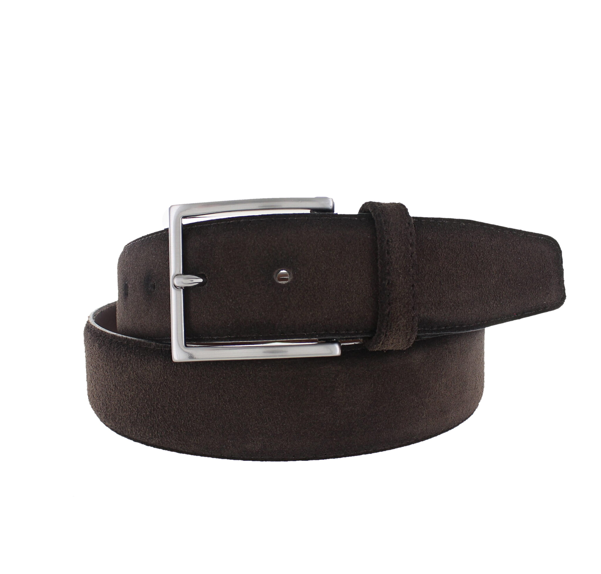 JOB86 Paolo | Premium suède riem 4cm | Donkerbruin