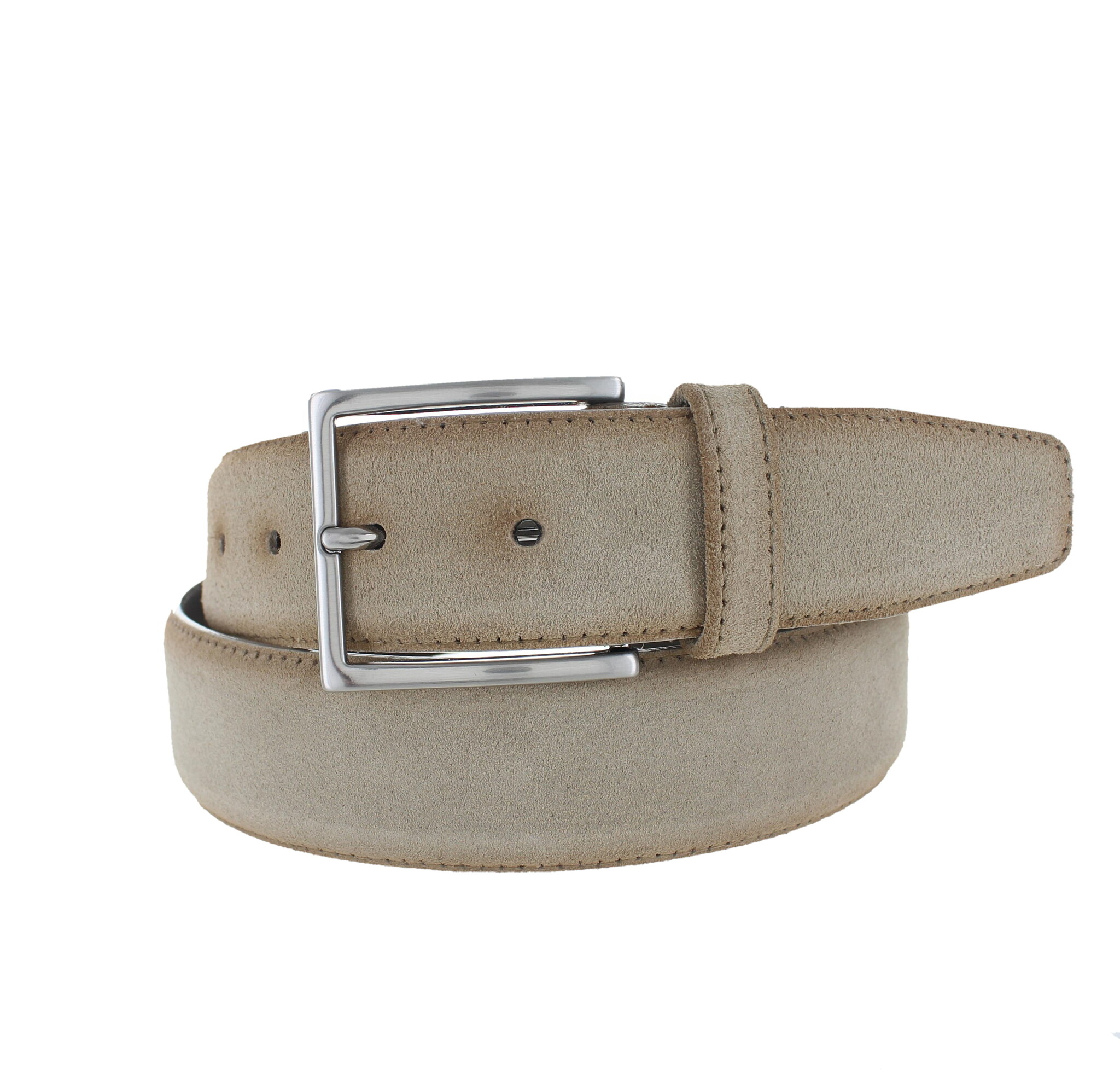JOB86 Paolo | Premium suede riem 4cm | Cement