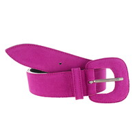 Yasmine | Suède damesriem 4cm | Fuchsia