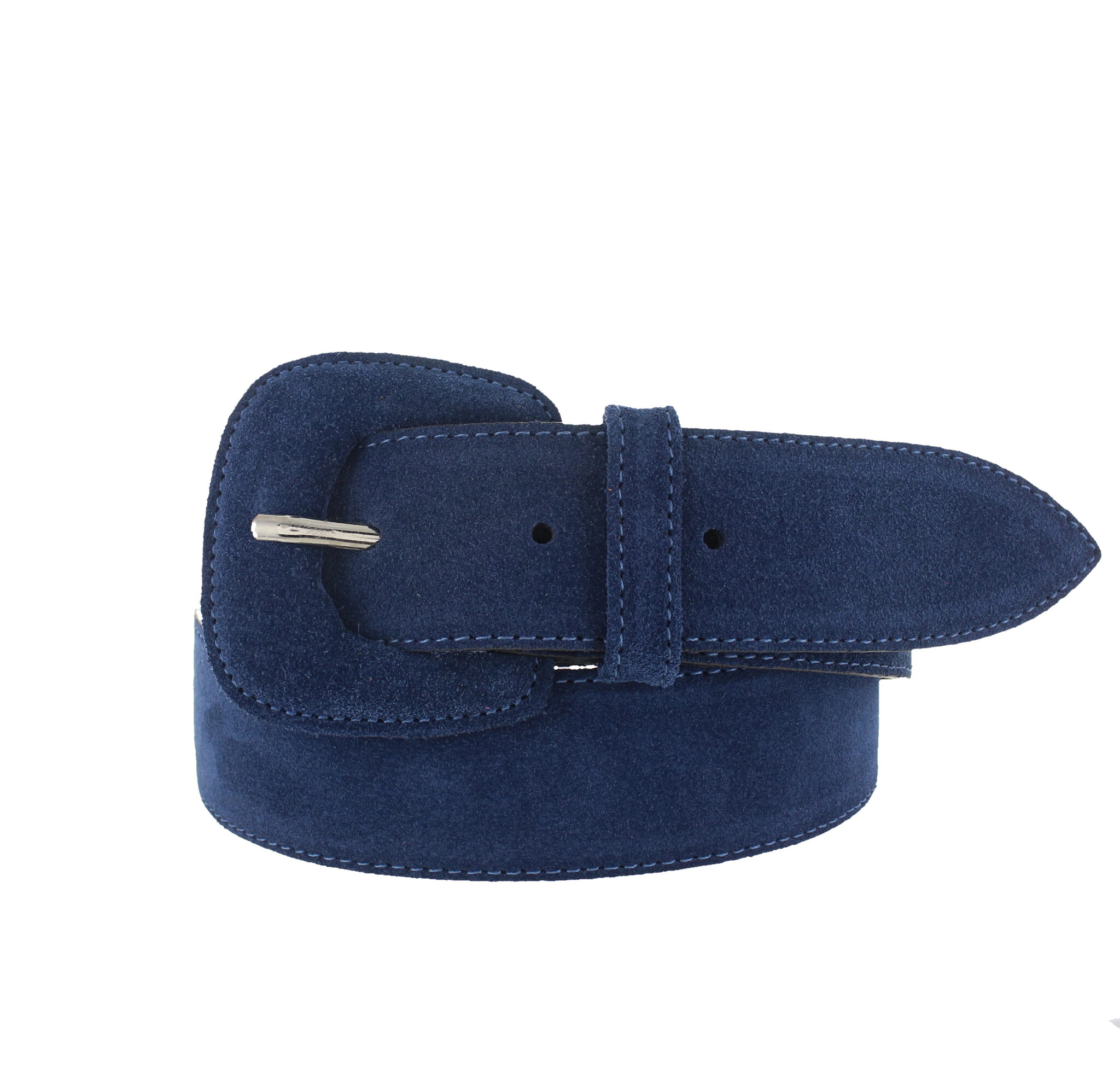 H.A.N Yasmine | Suède damesriem 4cm | Navy