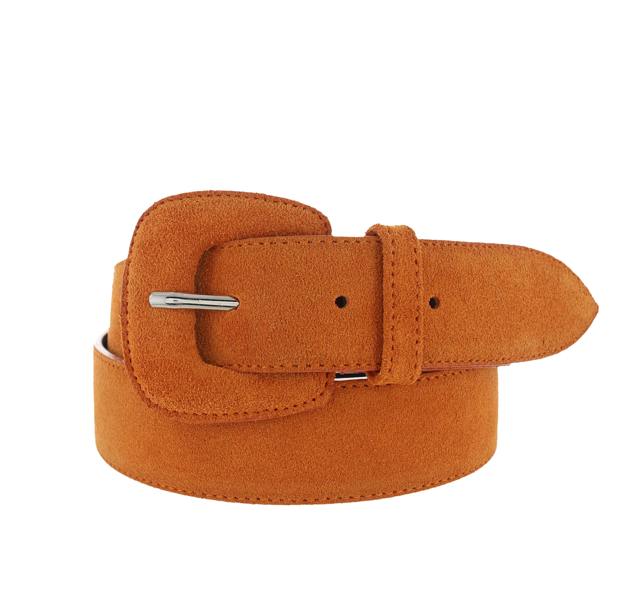 H.A.N Yasmine | Suède damesriem 4cm | Oranje