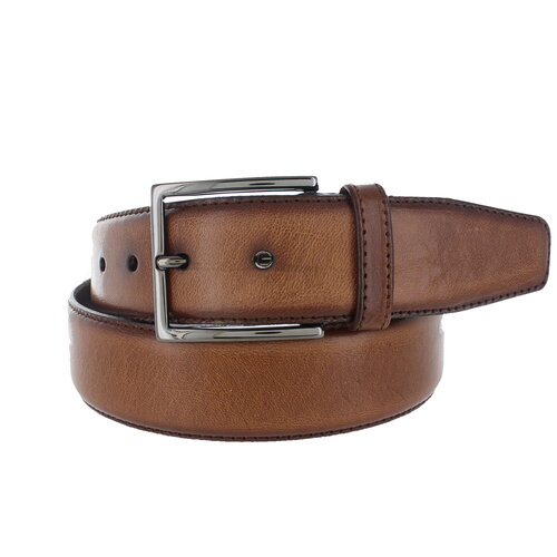  JOB86 Ermes | Casual lederen riem 4cm |  Bruin 