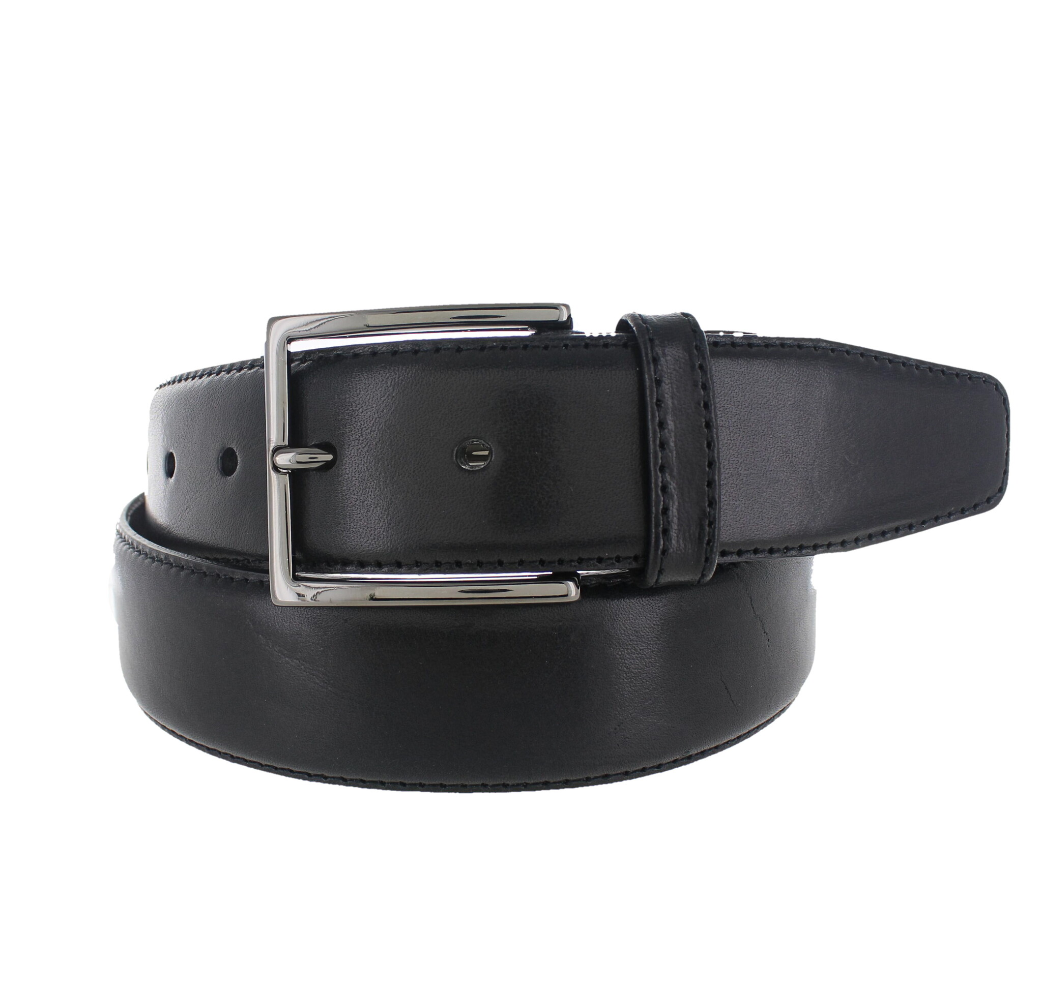 JOB86 Ermes | Casual lederen riem 4cm | Zwart
